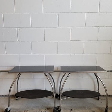 Pair of Deco Style End Tables