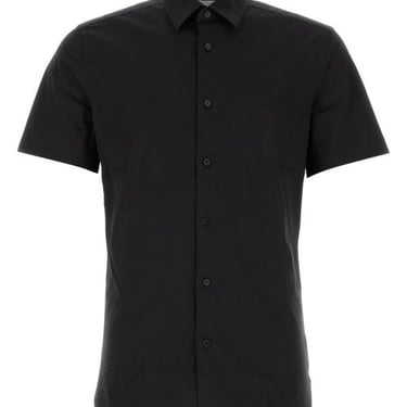 Burberry Man Black Stretch Poplin Shirt