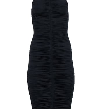 A.L.C. - Black Ruched Sleeveless Bodycon Dress Sz XS