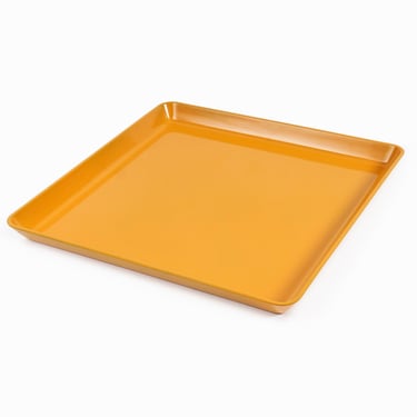 Japanese Yellow Plastic Tray Serving Plate Mid Century Modern 