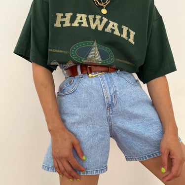 Vintage Forest Green 'Hawaii' Nautical T-Shirt