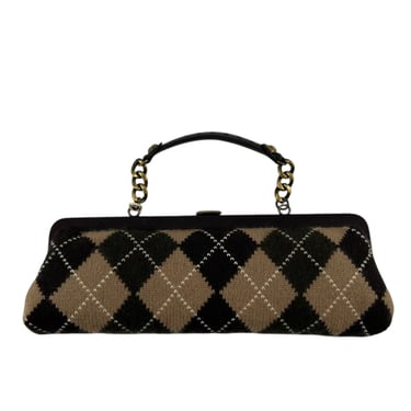 Michael Kors Cashmere Argyle Baguette Purse, NWT