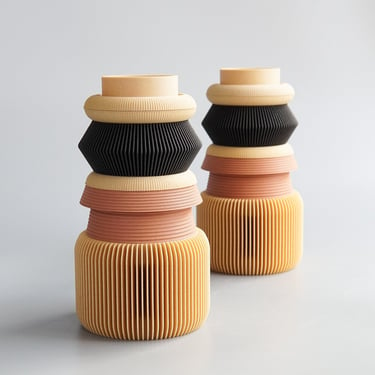 Minimum Design: Modular Wooden NU Vase #4