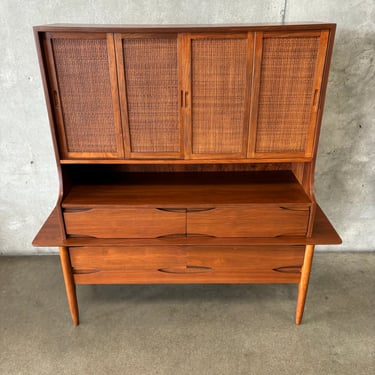 Mid Century Walnut Hutch / Buffet