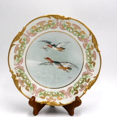 vintage hand painted collector plate Limoges France 
