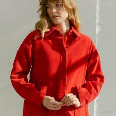 Carleen Constance Corduroy Jacket - Red