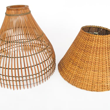 Wicker Woven Lamp Shades (Sold Separately) 