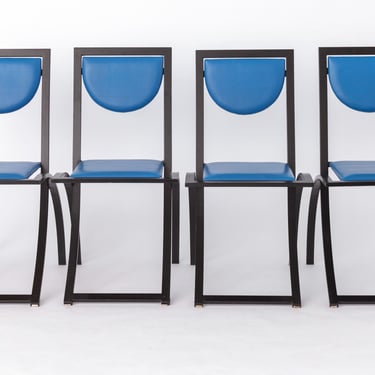 Set of 4 Karl Friedrich Förster Dining Chairs for KFF - 1980s German Design 