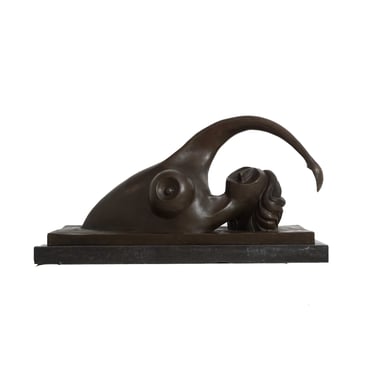 Bronze Swimmer Sculpture 