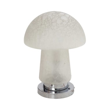 Glass Mushroom Table Lamp, 1970s 