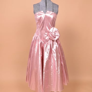 Pink Metallic 80s Princess Dress By What’s Up by Carol, XXS