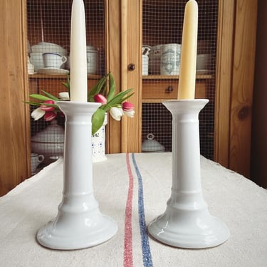 Beautiful set of 2 vintage French candle holder from Limoges- S2CH 