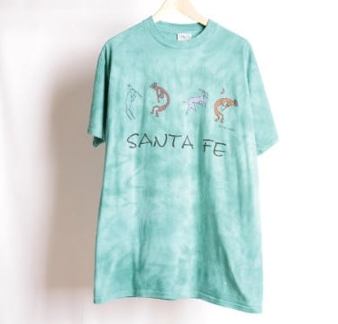 vintage 1990s Santa Fe, NEW MEXICO kokopelli acid wash t-shirt top -- size large 
