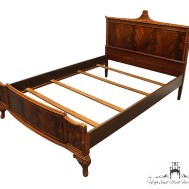 VINTAGE ANTIQUE Flame Mahogany Asian Inspired Traditional Style Full Size Bed 