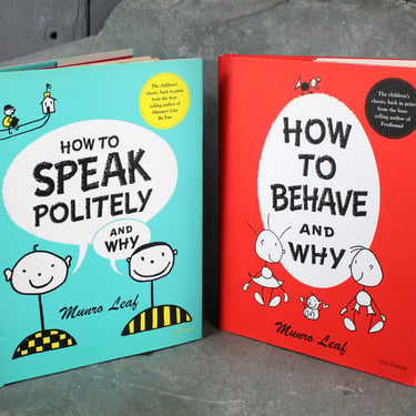 Munro Leaf Classics | How to Behave and Why and How to Speak Politely and Why | Set of 2 Social/Emotional Books for Young Children 