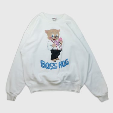 Vintage Hand Painted Boss Hog Sweatshirt Sz XL