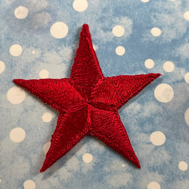 red star appliqué patch nautical military vintage jacket patch 