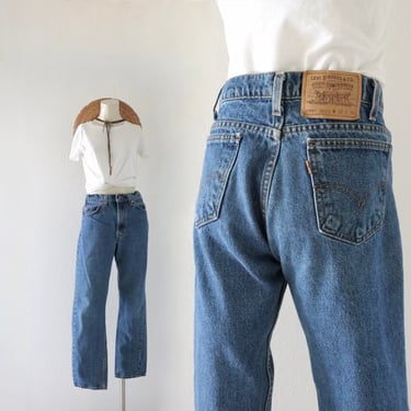 levi's USA orange tab 505 jeans - 30 - vintage 80s 90s straight leg Levi unisex mens womens medium blue jeans pants 