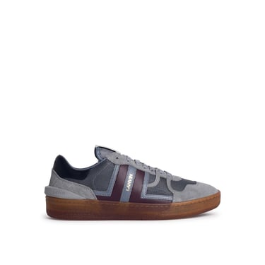 Lanvin 'Clay' Grey Leather Blend Sneakers Men