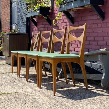 Drexel Profile Dining Chairs, Set of 4, Circa 1960s - *Please ask for a shipping quote before you buy. 