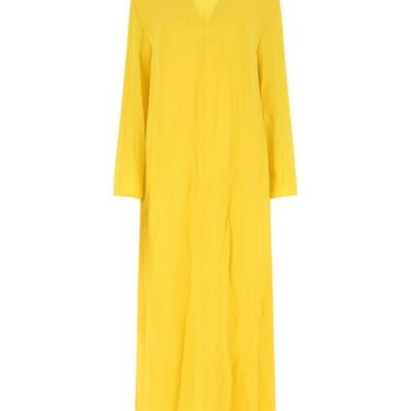 Valentino Garavani Woman Yellow Crepe Kaftan Dress