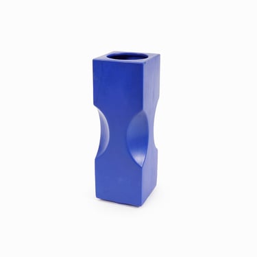 Sicart Cartigliano Ceramic Vase Italy Cobalt Blue Pino Spagnolo 