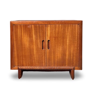 Frank Lloyd Wright Two Door Mahogany Cabinet by Heritage Henredon