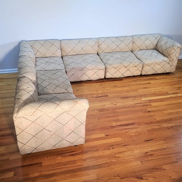 Vintage 1970's Six Piece Modular / Sectional Sofa 