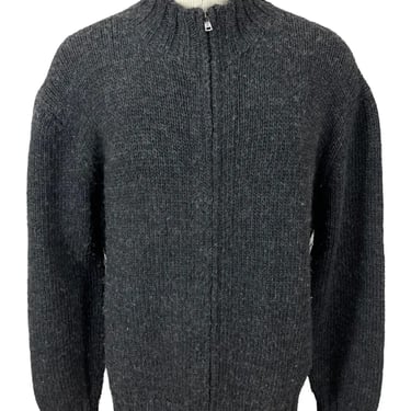 Vintage Polo Ralph Lauren Charcoal Gray Full Zip Sweater Men’s XL