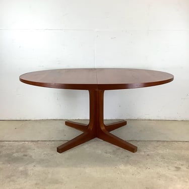 Vintage Danish Modern Teak Oval Dining Table by Dyrlund 