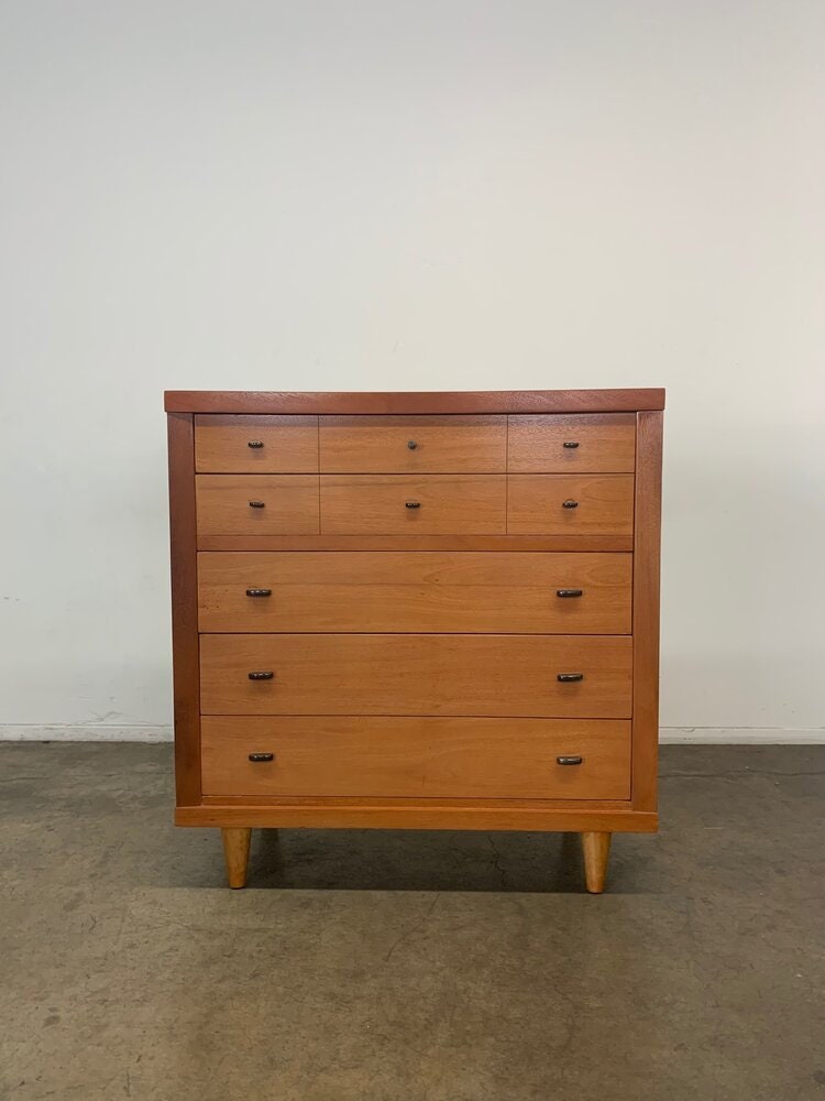 Large Highboy dresser in mahogany by Dixie | Vintage On Point - Los ...
