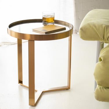 Gold End Table Round Table
