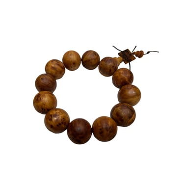 Natural Cypress Wood Beads Hand Rosary Praying Bracelet ws4685E 