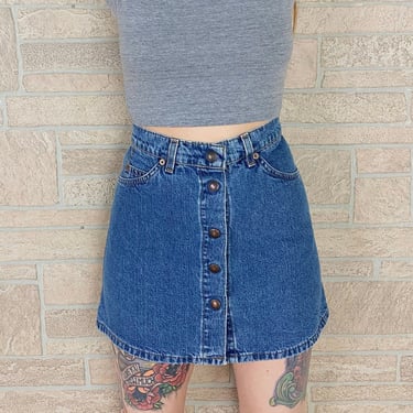 Levi's Vintage Denim Mini Skirt / Size 24 25 