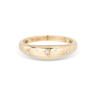 Celestial Diamonds Small Half Dome Ring