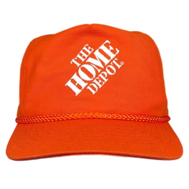 Vintage 90s The Home Depot Home Improvement Store Embroidered Promotional SnapBack Hat Cap 