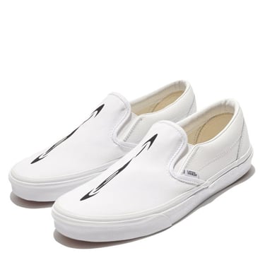 ANNMS Slip On Canvas/Leather Sneakers - White