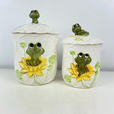 Vintage Neil the Frog 10pc Canister Set, 1970s | A GoGo Vintage
