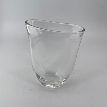 Nils Landberg Orrefors Glass Vase Model No. 3704 Scandinavian Design Vintage Mid-Century 