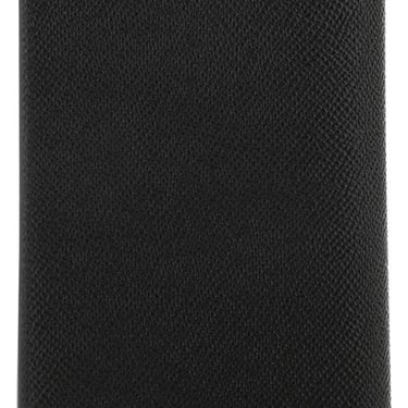 Dolce &amp; Gabbana Man Black Leather Passport Holder