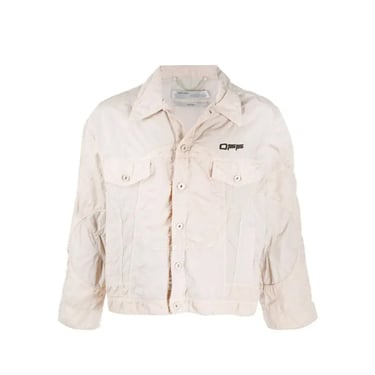 Off-White Logo Windbreaker Bomber Jacket Men