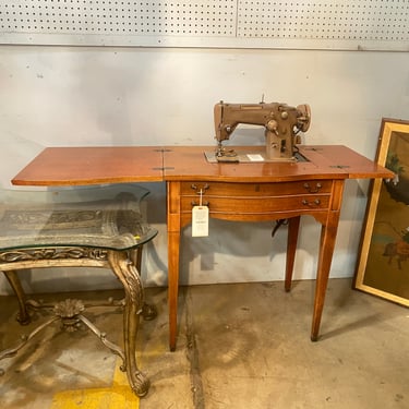 1956 Singer 319W All Metal 'Swing Needle' in Oak Cabinet