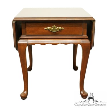 ETHAN ALLEN Georgian Court Solid Cherry Traditional Style 36" Drop Leaf Accent End Table 11-8164 