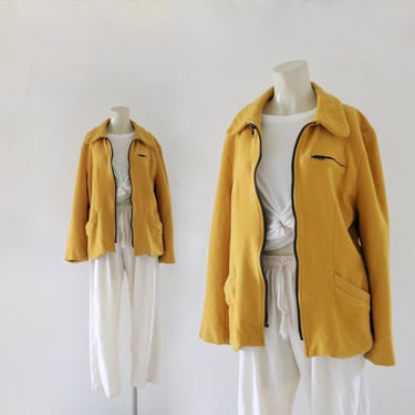 marigold wool jacket - m 