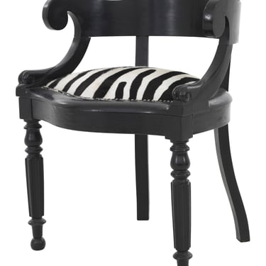 Vintage Zebra Hide Chair