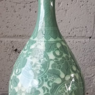 Decorated Celadon Vase 