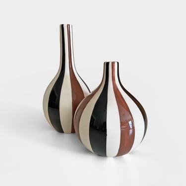 Jonathan Adler Happy Home Stripes Vases Set of 2 