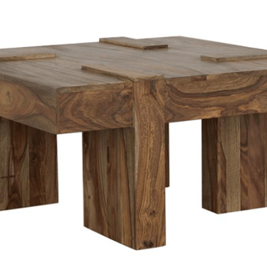 SAMIRA SQUARE SOLID WOOD COFFEE TABLE