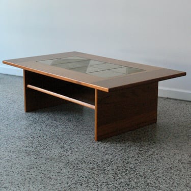 Danish Teak & Ceramic Tile Coffee Table by Gangso 