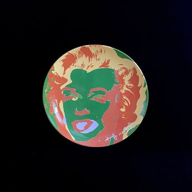 Vintage Marilyn Monroe Andy Warhol 8 3/8" Decorative Porcelain Coupe Plate BLOCK Limited Edition Pop Art Iconic SEVERAL AVAILABLE 